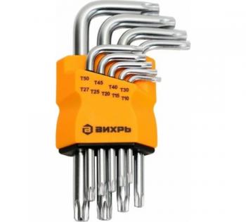 Набор ключей имбусовых TORX 6 граней, 9 пр.
