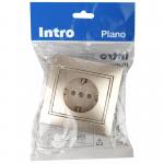 Розетка Plano 1-я с/з С/У 16А-250В белый