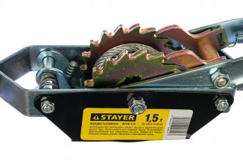 Лебёдка STAYER MAXPull рычажная, 1,5 т 2,4 м 4310-1.5