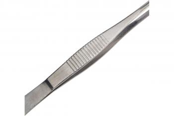 Пинцет прямой, рифленый 125мм (блистер) REXANT