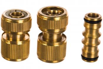Набор для подключения шланга 1/2" латунь Palisad