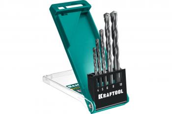 Набор сверл по твёрдым материалам 4-5-6-8-10 5шт KRAFTOOL HARD