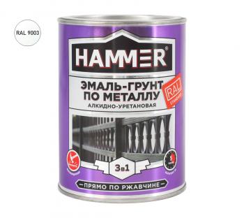 Эмаль-грунт 3 в 1 HAMMER АУ  0,9кг