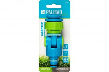 Адаптер штуцерный Palisad LUXE с шарниром и внутренней резьбой 3/4"-1"