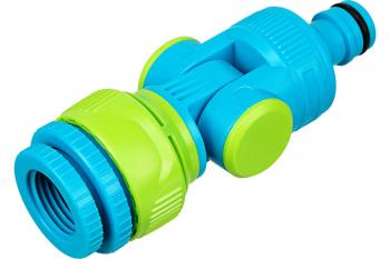 Адаптер штуцерный Palisad LUXE с шарниром и внутренней резьбой 3/4"-1"
