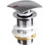Донный клапан Click-Clack с квадратной кнопкой chrome TERMA 10117