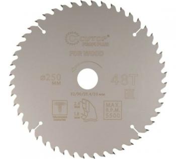 Диск пильный по дереву 48Т 250х1,8/2,6х32/30/25,4/20мм Cutop Profi Plus