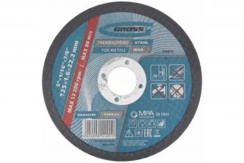 Крут отрезной по металлу, 125 х 1,6 х 22,2 мм SWA46TBF // Gross