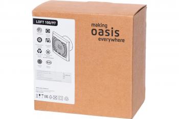 Электровентилятор осевой канальный бытовой "making Oasis everywhere" Loft 125/183