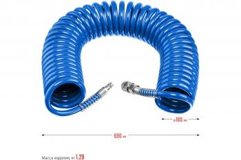 Шланг спиральный 8*12 мм 15 м Зубр