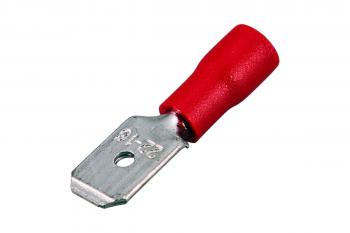 Клемма плоская штекер 6,3 мм 0,5*1,5 мм2 (6,3) изолированное гнездо