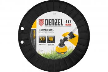 Леска для триммера зубчатый квадрат, 3,0 мм х 113 м, EXTRA CORD DENZEL 96828