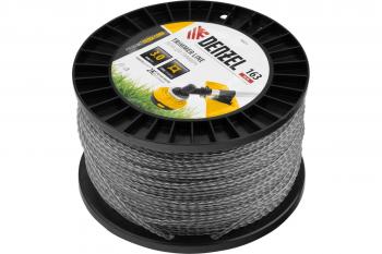 Леска для триммера витой квадрат, 3,0 мм х 163 м, EXTRA CORD DENZEL 96825