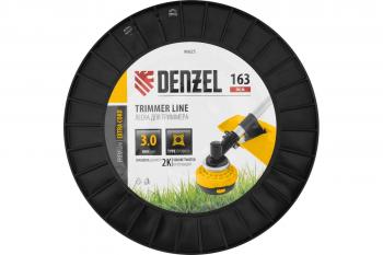 Леска для триммера витой квадрат, 3,0 мм х 163 м, EXTRA CORD DENZEL 96825