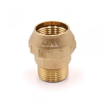 Угольник латунь для ПНД 32*1" наружная резьба