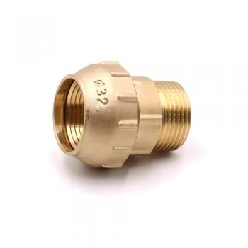 Угольник латунь для ПНД 32*1" наружная резьба