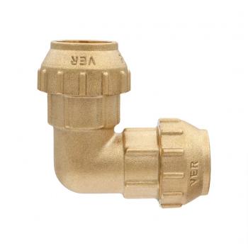 Угольник латунь для ПНД 32*32