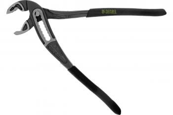 Клещи переставные 180 мм обливные рукоятки Denzel