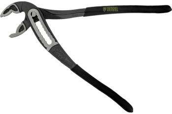 Клещи переставные 240 мм обливные рукоятки Denzel