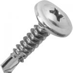 Саморезы д/тонких пластин c буром в асс.