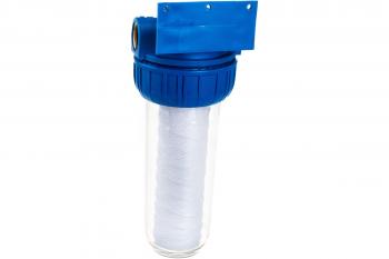 Колба UNIPUMP 10" 1" CFC-10K с картриджем SC-10W